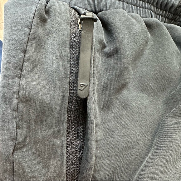 Gymshark Men's Black Jogger Pants with Snap Legs, Size Medium - Picture 9 of 12